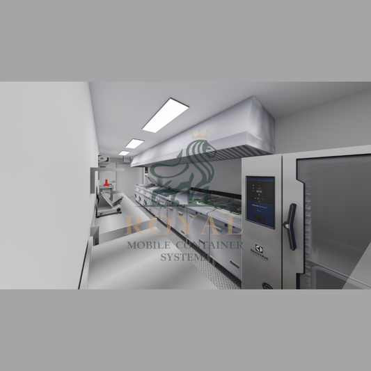 Mobilna kuchnia kontenerowa (rozszerzalne rozwiązanie food truck)
